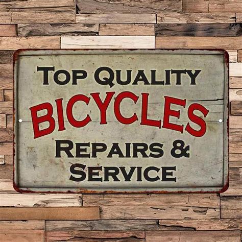 fabricated metal bicycle crank signs|vintage bicycles metal tin signs .